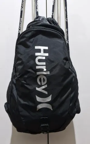 Mochila Saco Hurley Original - Preta - nova sem uso