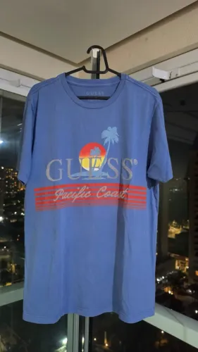 Camiseta Guess Pacific Coast - Original - P / S - Azul