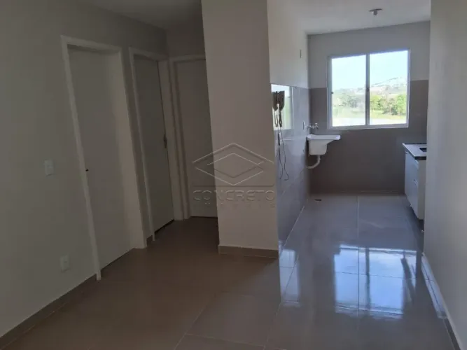 Apartamento padrão - gabinetes na cozinha e banheiro - residencial Água da Grama no Nova E