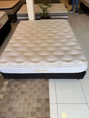 Cama box Queen HERVAL SEMINOVA TOP - ENTREGO 