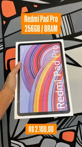 Redmi Pad Pro / 256GB / 8GB RAM / Produto Novo Lacrado / Loja Física