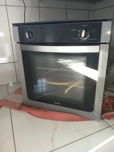 Forno de Embutir a Gás Consul 78 Litros - Modelo COA85BR - Cor Prata - 220V