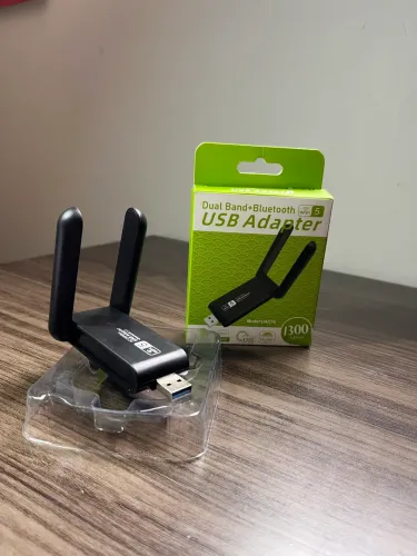 Adaptador WI-FI USB 3.0 com 2 Antenas 