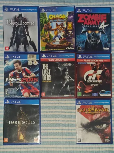 Lote de jogos de PS4