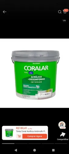 Tinta branco neve 18 litros