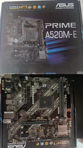Placa-Mãe Asus Prime A520M-E (Usada)