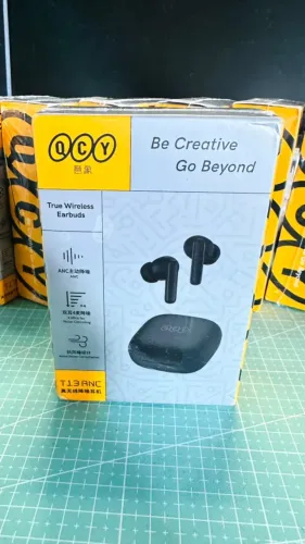Fones De Ouvido QCY T13 ANC Jogos Esportes Fone Bluetooth 5.3 28dB PRETO LACRADO