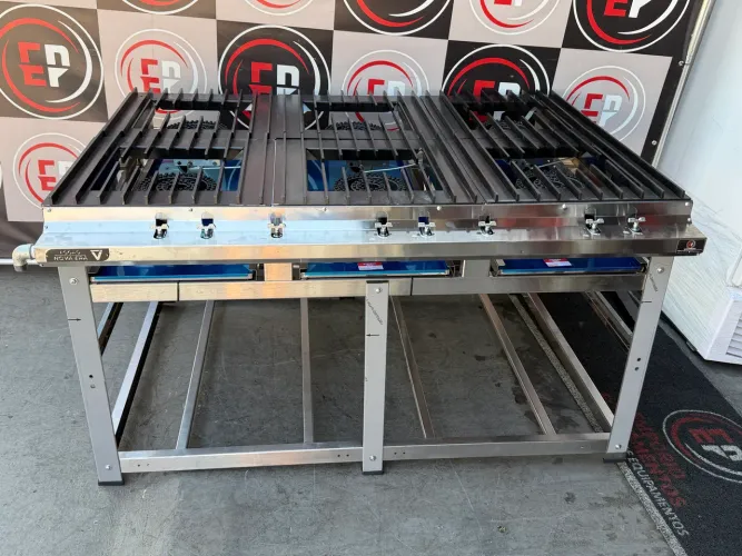 VENDO FOGÃO 6 BOCAS 50X50 NOVO VENÂNCIO