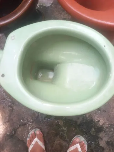 Vaso sanitário antigo em perfeito estado de