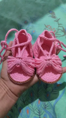Acessórios para bebê de crochê 