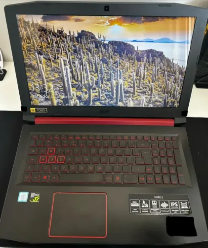 Notebook Gamer Acer Nitro 5 i5-7300HQ GTX 1050 4GB | SSD 256GB + HD 1TB | Bateria Nova