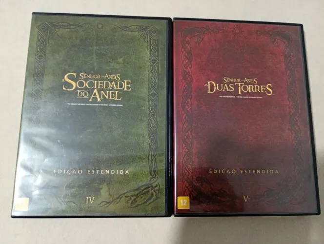 DVD DUOLOGIA O SENHOR DOS ANÉIS 1 E 2 COM 12 DISCOS EM DVD