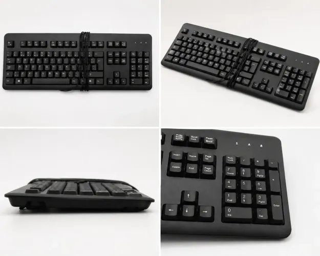 Teclado USB preto ABNT2 