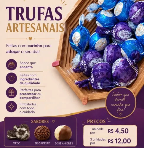 Trufas artesanais