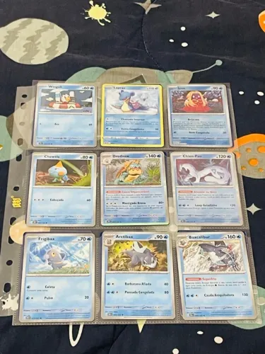 18 CARTAS Pokémom do tipo água