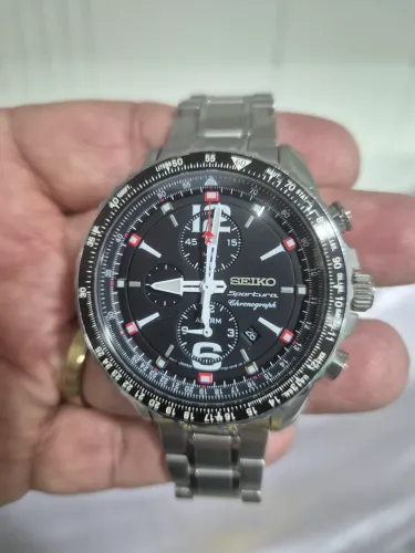 Relógio SEIKO SPORTURA CRONOGRAFO - IMPECÁVEL