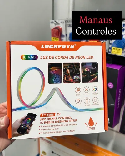 Cordão de Led Neon 5 Metros com Controle - Promoção