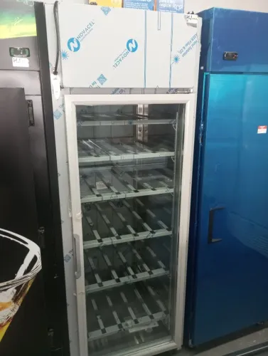 NZ. Pass Through Aquecido porta de vidro total inox Gelopar 