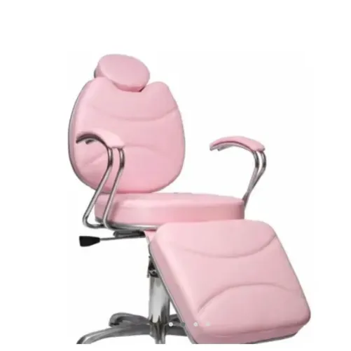 Cadeira reclinável hidráulica rosa