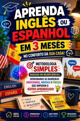 Inglês e espanhol VOU NA SUA CASA!