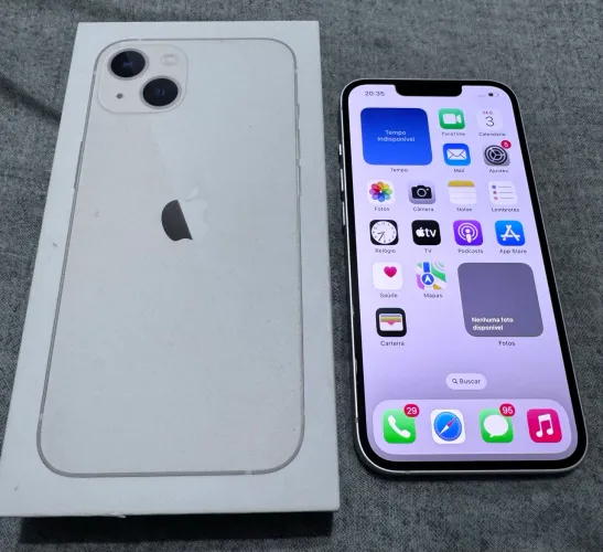 IPHONE 13 128gb BRANCO BATERIA 100% ORIGINAL