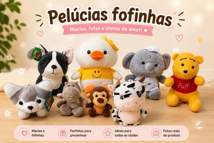 Pelúcias para presentear