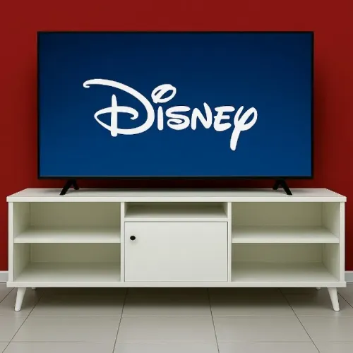 Rack 65'' cor branca em mdf