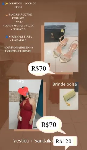Vendo Vestido /Sandalha/ bolsa para casamento
