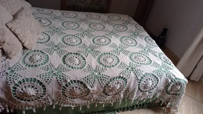Colcha de crochê 50