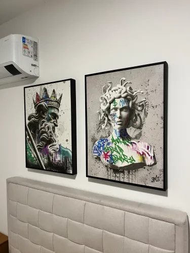 Conjunto de quadros - Poseidon e Medusa