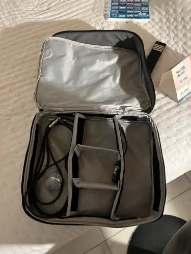 Bolsa resistente para cabos e para mesa de som
