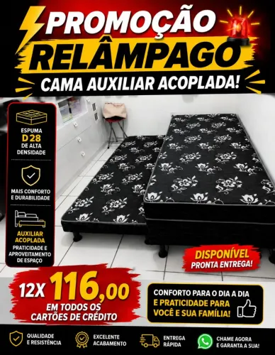 Mega promoção de Cama box com Auxiliar!!