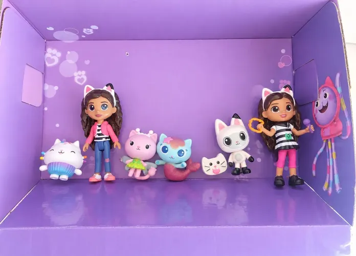 kit bonecas e figuras gabby's dollhouse a casa mágica da gabby