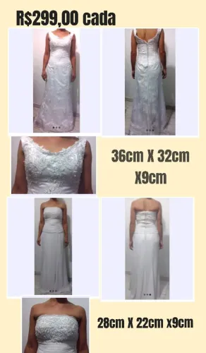 Vestidos de noiva tam. P usado