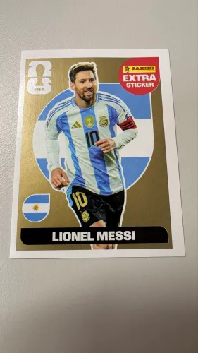 Figurinha Messi Gold 2026