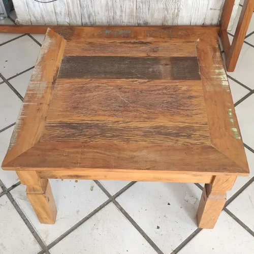 Mesa De Centro De Demolição 0.70x0.70x.045