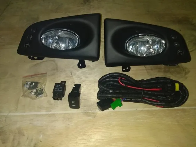 Parachoque traseiro e kit farol de milha neblina Honda Fit 2004/2008