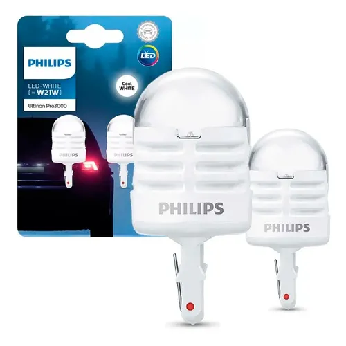 Lâmpada Philips Ultinon Pro3000 Led W21w T20 Branco 6000k