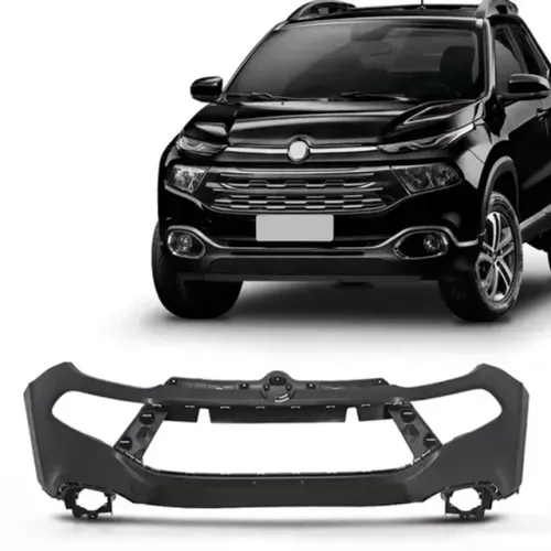 Parachoque Fiat Toro 2010 / 2021 - CD - Dianteiro Superior Liso - Furo Farol Auxiliar- TYG