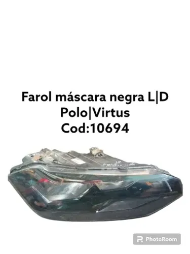 Farol máscara negra polo virtus