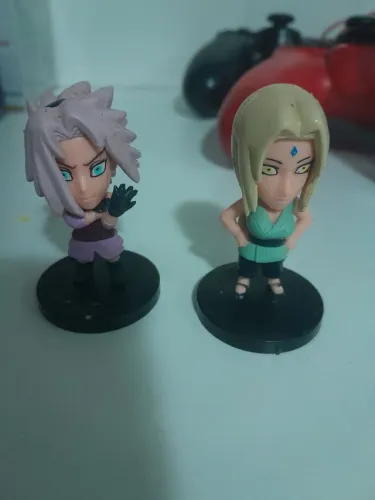 Mini Figures bonecos Sakura e Tsunade anime Naruto