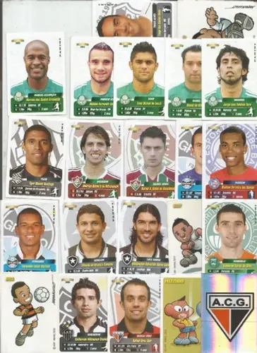 figurinhas campeonato brasileiro 2012 - lote de 84 fig. sem repetição - 38.00