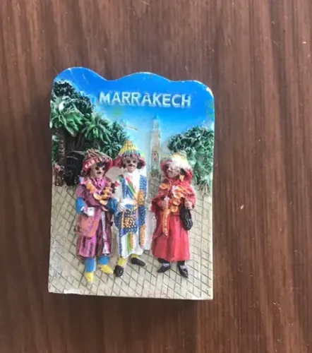 Imã de geladeira trazido de viagem ao Marrocos NOVO