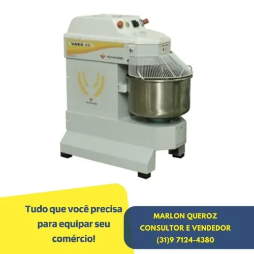 Amassadeira Espiral Venâncio 25KG 220v Novo