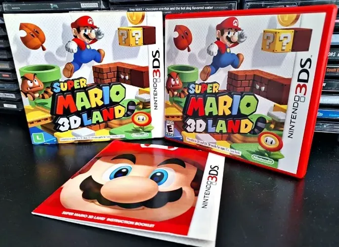 Super Mario 3D Land com luva Nintendo 3ds/2ds Jogo Completo Original Slipcase