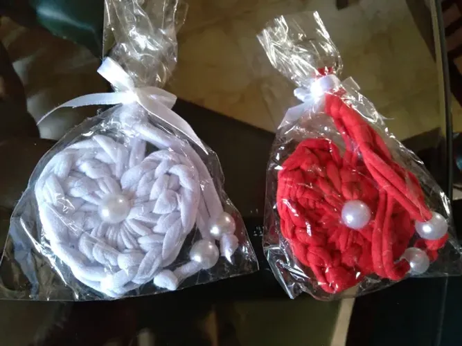 Chaveiro de croche.