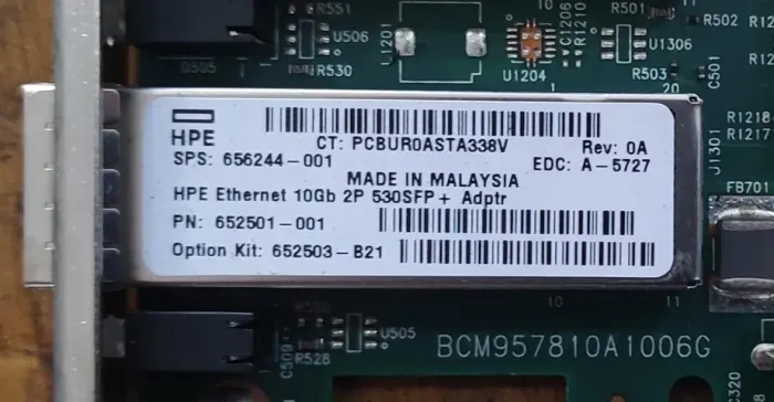 placa de rede Hp-550SFP 10Gb PN- 652501-001