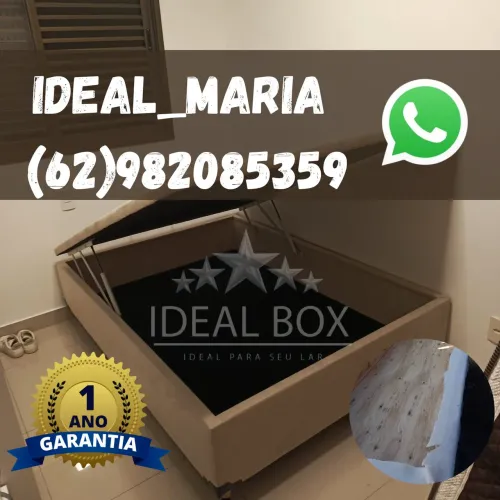 Box Baú Casal Inteiro 138X188 com 1 ano de garantia