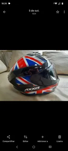 Capacete axxis 62 masculino acompanha 2 viseiras