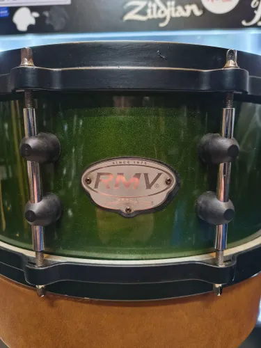 Caixa RMV purple heart 14x5,5 aros diecast verde laqueada super timbre